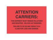 4 x 6 Attention Carriers Labels 500 per Roll