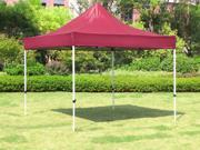 Cloud Mountain 10 x 10 Feet Outdoor Easy Pop Up Gazebo Portable Shade Instant Folding Canopy Tent with Roller Bag Wine Red