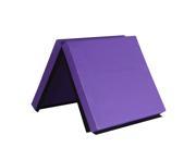 Cloud Mountain 5.8 x 3 x 4.5 Thick Folding Panel Gymnastics Tumbling Mat Gym Fitness Exercise Purple