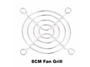 Silver Tone Computer PC Metal Case Fan Guard Protective Grill for 6CM 60mm Case HDD DVD Fan