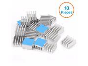 10pcs lot Aluminum Heatsink 8.8x8.8x5mm with 3M 8810 Thermally Conductive Adhesive Tapes Electronic Chip Cooling Radiator Cooler