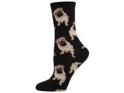 Pugs Black Socks by Socksmith Design
