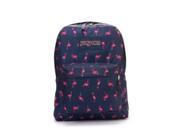 Jansport Supermax Navy Moonshine/Pink Flamingo Backpack