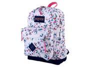 jansport city scout laptop backpack multi white floral haze