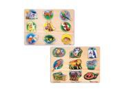 UPC 885102005517 product image for melissa & doug sound puzzles set: pets and wild animals  8piece wooden peg puzzl | upcitemdb.com