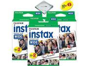 Fujifilm instax Wide Instant Film for Fujifilm instax Wide 300, 200, and 210 cameras w/ Microfiber Cloth by Quality Photo (60 Exposures)