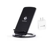 [Fast Charge] Wireless Charger Stand and [QC 3.0] Charger with Adjustable Coil by Pantheon for Samsung Galaxy S7/S7 edge/S6 Edge Plus Note 5/7 and All Standard