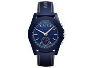 A/X Armani Exchange Connected Mens Blue Silicone Hybrid Smartwatch AXT1002