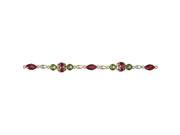 UPC 681884037810 product image for 8' Luxurious Esquire Red, Green and Gold Beaded Christmas Garland | upcitemdb.com