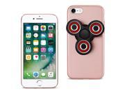 Reiko iPhone 8/ 7 Case With Led Fidget Spinner Clip On In Rose Gold