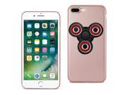 Reiko iPhone 8 Plus/ 7 Plus Case With Led Fidget Spinner Clip On In Rose Gold
