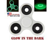 Glowing Hand Spinner Tri Fidget metal Ball Desk Focus Toy EDC For Kids/Adults