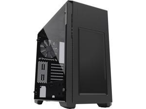Phanteks Enthoo Pro M Series PH-ES515PTG_BK Brushed Black Steel frame / ABS Front / Tempered Glass Window ATX Mid Tower Computer Case