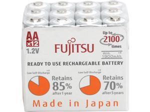 2 x Fujitsu AA 2000 mAh 2100 Cycles Ni-MH Pre-Charged Rechargeable Batteries 12-Pack Combo 