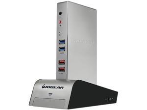 IOGEAR Black GUD310 Aluminum USB 3.0 Universal Docking Station with HDD Enclosure
