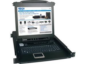 Tripp Lite 8-Port Rackmount Console KVM Switch Steel with 17-Inch LCD Screen, Touchpad & Keyboard 1URM (B020-008-17)