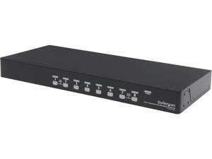 StarTech SV831DUSBU 8 Port 1U Rack Mount USB KVM Switch with OSD