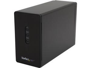 StarTech.com Dual-Bay Hard Drive Enclosure - USB 3.0 to SATA III 6Gbps with RAID and UASP Supports 2.5-Inch SSD/HDDs from 5mm to 15mm (S252BU33R)