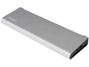 StarTech Thunderbolt 2 Docking Station for Laptops - Dual Dual Monitor - 2x DisplayPort - Optical & 3.5mm Audio/Ethernet/eSATA/USB HUB - Includes TB Cable (TB2DOCK4K2DP)
