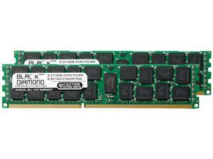 Black Diamond Memory 32GB (2 x 16GB) 240-Pin DDR3 SDRAM ECC Registered DDR3 1600 (PC3 12800) Server Memory Model BD16GX21600MTR26