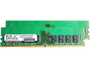 Black Diamond Memory 32GB (2 x 16GB) 288-Pin DDR4 SDRAM ECC Unbuffered DDR4 2133 (PC4 17000) Server Memory Model BD16GX22133MQE28