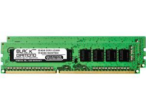 Black Diamond Memory 16GB (2 x 8GB) 240-Pin DDR3 SDRAM ECC Unbuffered DDR3 1600 (PC3 12800) Server Memory Model BD8GX21600MTE22