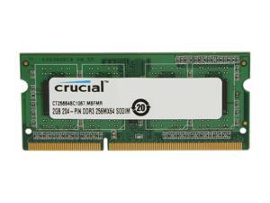 Crucial 2GB 204-Pin DDR3 SO-DIMM DDR3 1066 (PC3 8500) Laptop Memory Model CT25664BC1067