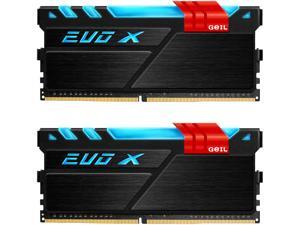 GeIL EVO X 16GB (2 x 8GB) 288-Pin DDR4 SDRAM DDR4 3000 (PC4 24000) Desktop Memory Model GEX416GB3000C15ADC