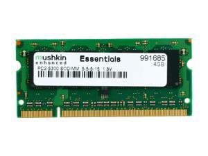 Mushkin Enhanced Essentials 4GB 200-Pin DDR2 SO-DIMM DDR2 667 (PC2 5300) Laptop Memory Model 991685