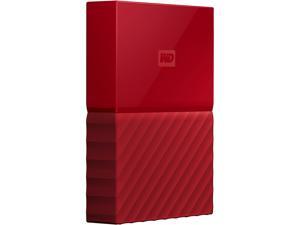 WD 4TB My Passport Portable Hard Drive USB 3.0 Model WDBYFT0040BRD-WESN Red 