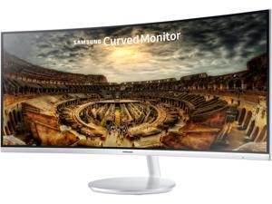 Samsung C34F791 34" Silver Curved FreeSync Gaming Monitor 3440 x 1440, 21:9 UltraWide, 4ms Response Time, 100 Hz Refresh Rate, 1500R Curvature, Tilt/Height Adjustable, HDMI x 2, DP, USB 3.0