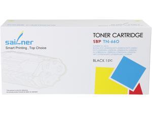 Sailner SBP TN-660 Black Compatible SBP TN-660 Toner Cartridge, Alternative for Brother OEM# TN-660 