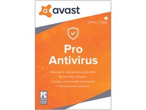 Avast Pro Antivirus 2018 for 3 PCs / 1 Year [Key Card]