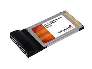 StarTech CBESAT2 2 Port CardBus eSATA Laptop Controller Adapter Card