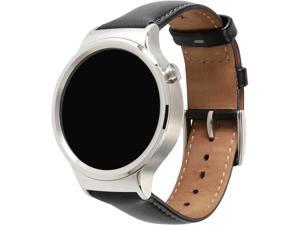 Refurbished: Huawei 55020533-RF Smart Watch Stainless Steel with Black Suture Leather Strap Model Minor scratch on watch ...