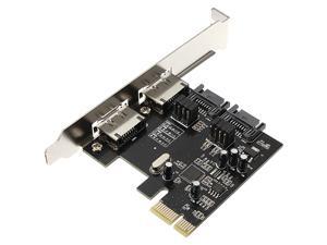 PCI-E Express To 2 Ports Sata Esata3.0 Adapter Card Expansion Card ASM1061 Chips