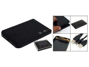 2.5" Inch Sata USB 2.0 Hard Drive HDD Enclosure External Laptop Disk - Black