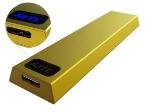 ZTC Thunder Enclosure NGFF M.2 SSD to USB 3.0 Adapter. Support UASP SuperSpeed 6Gb/s 520MB/s Gold Model ZTC-EN004-G