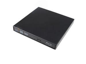 New External USB 2.0 Blu-ray BD-R BD-ROM Combo DVD CD RW Burner Writer Drive Black