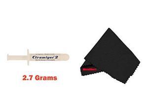Arctic Silver CMQ2-2.7G Ceramique 2 Tri-Linear 2.7 Grams Thermal Compound + MicroFiber (7" X 6") Cleaning Cloth