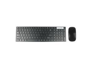 Multimedia 2.4G Wireless Keyboard With Optical Mouse USB Dongle Combo Set forDesktop Notebook  pc