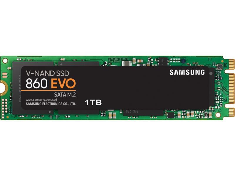 SAMSUNG 860 EVO Series M.2 2280 1TB SATA III V-NAND 3-bit MLC SSD