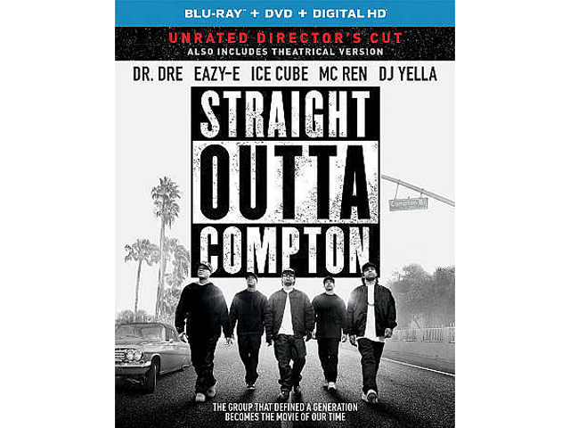 Straight Outta Compton (Blu ray + DVD + DIGITAL HD with Ultraviolet) O'Shea Jackson Jr, Corey Hawkins, Jason Mitchell, Neil Brown Jr, Aldis Hodge