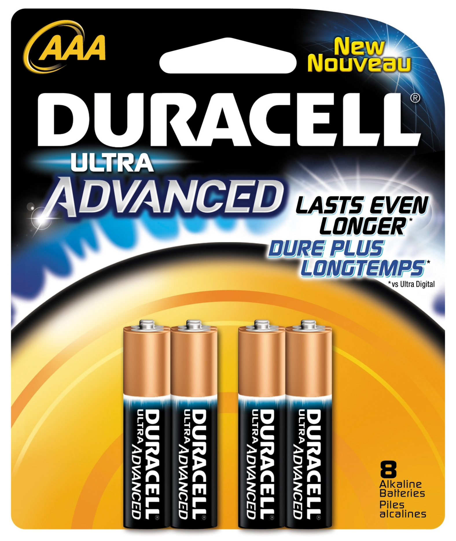 DURACELL   PROCTOR AND GAMBLE 8 Count AAA Cell Duracell® Ultra Advanced Alkaline Batteries