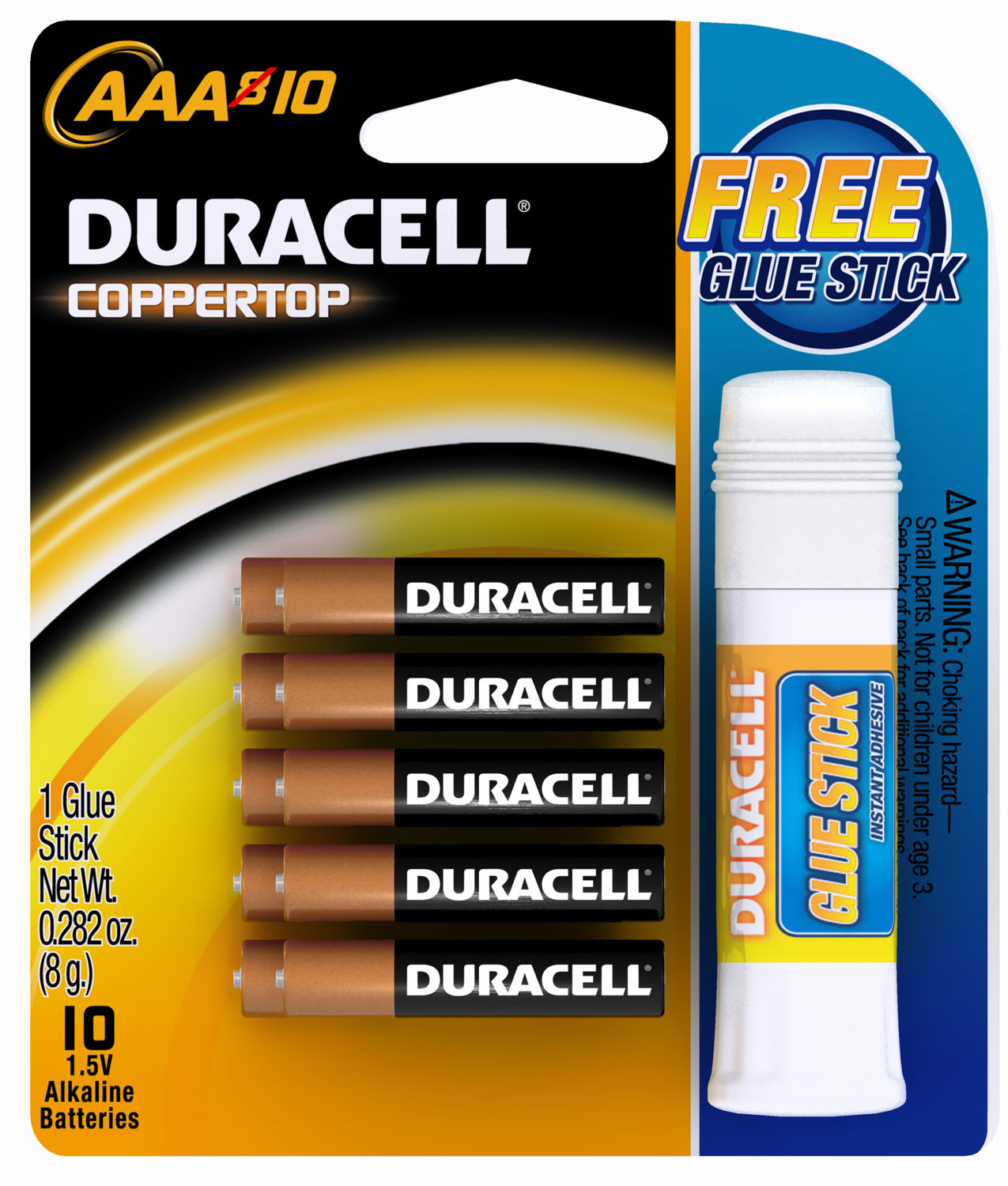 Duracell MN2400B10Z 10 Count AAA Coppertop Alkaline Batteries
