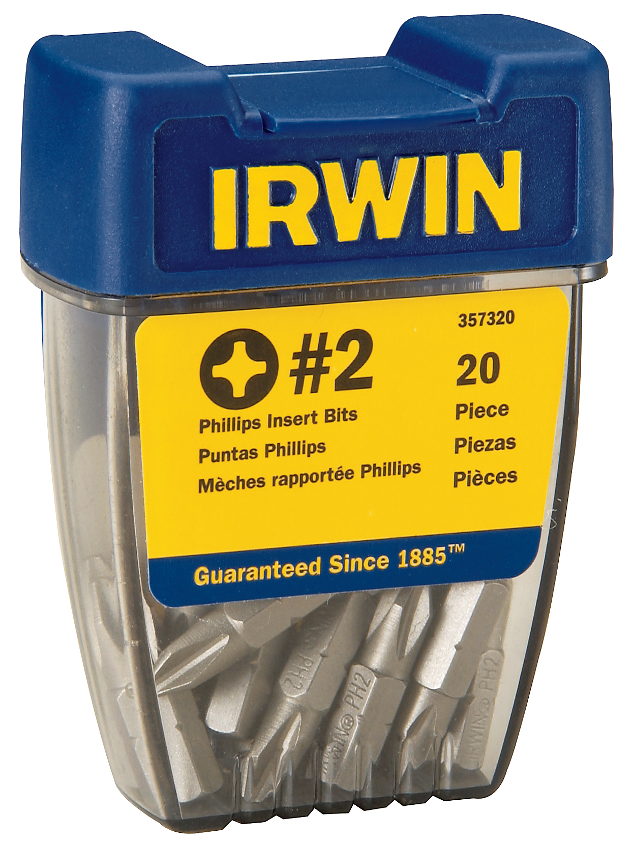 Irwin 357320 20 Count #2 Phillips Insert Bits