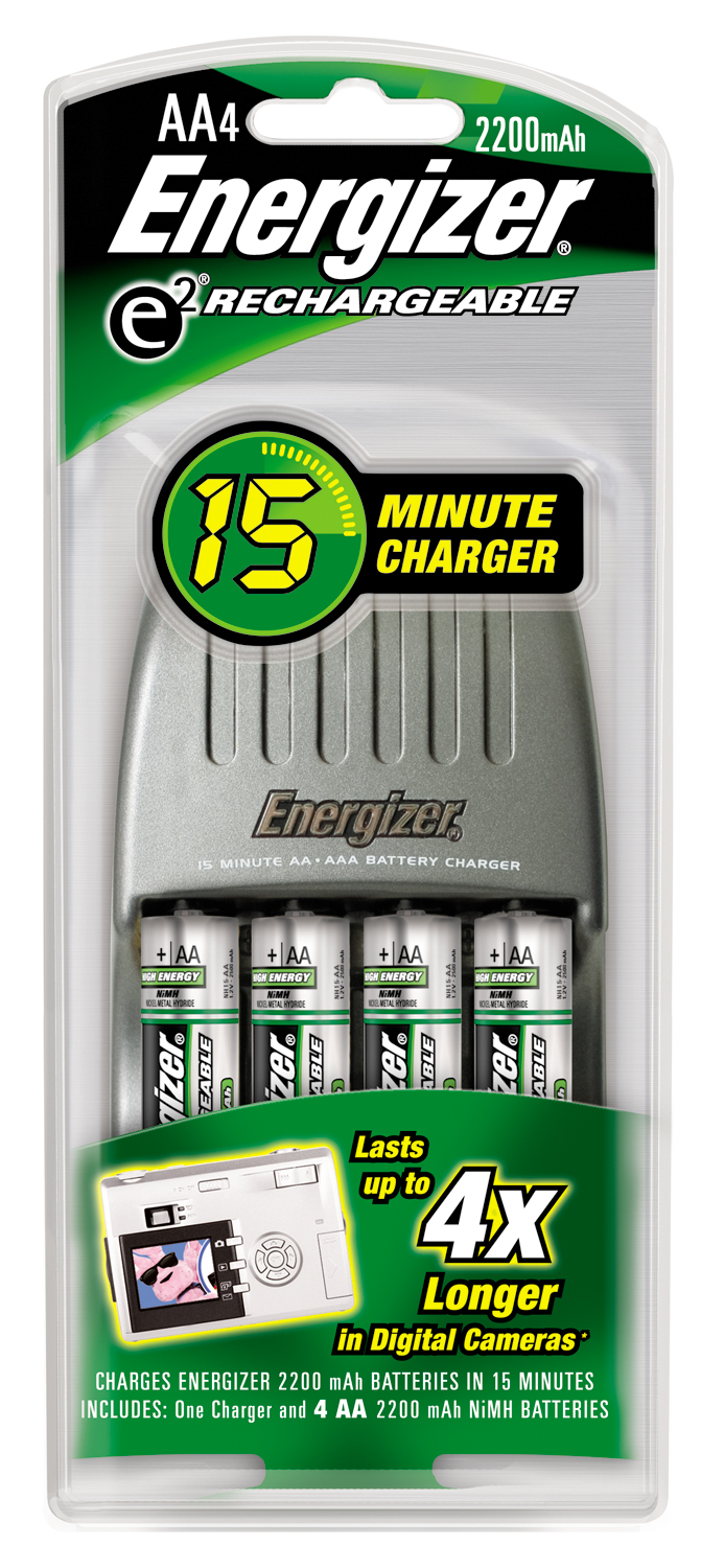 Energizer Rechargeable CH15MNCP 4 (R3) 15 Minute Battery Charger