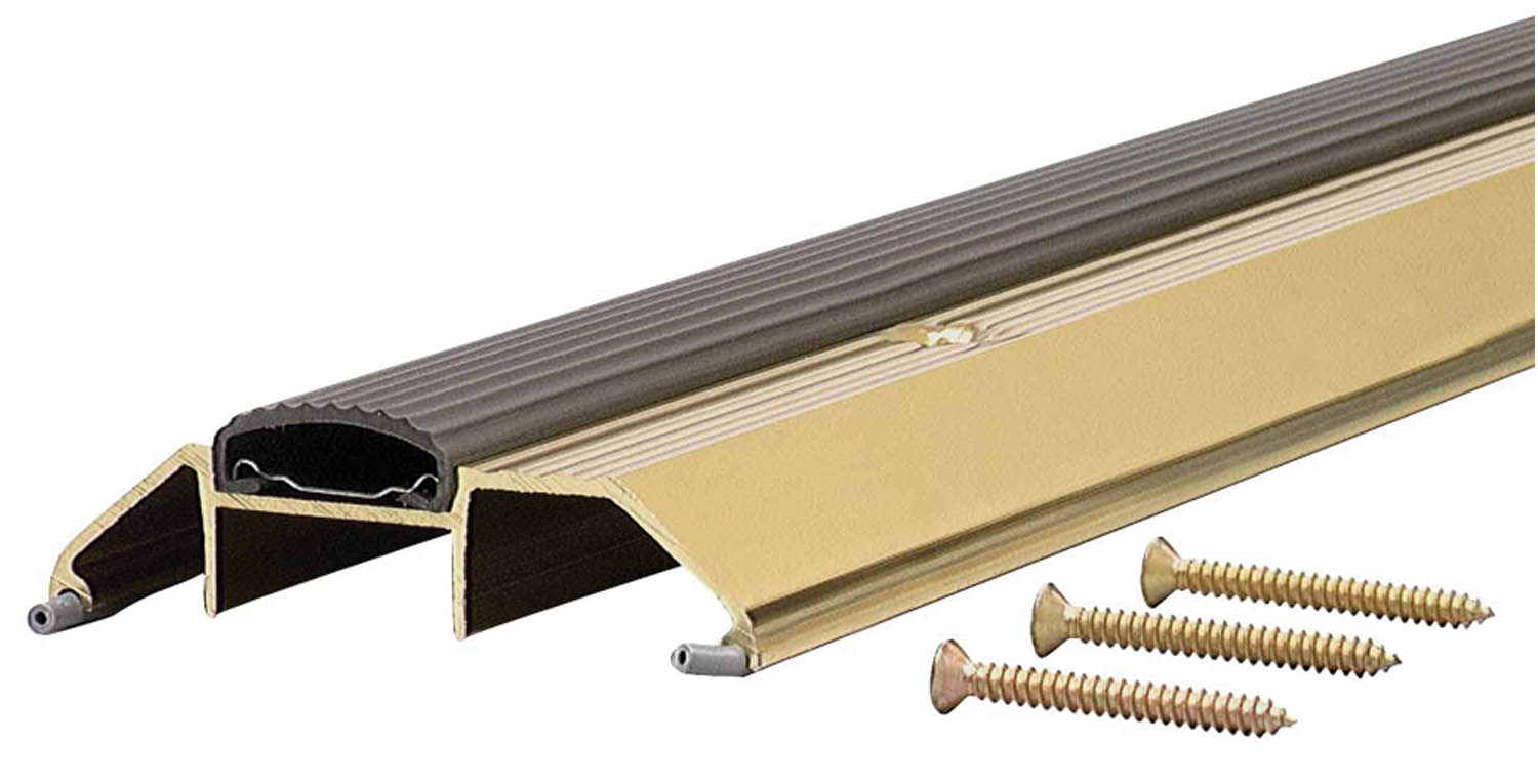 MD 09365 36" Bright Gold High Boy Thresholds With Vinyl Seal Aluminum