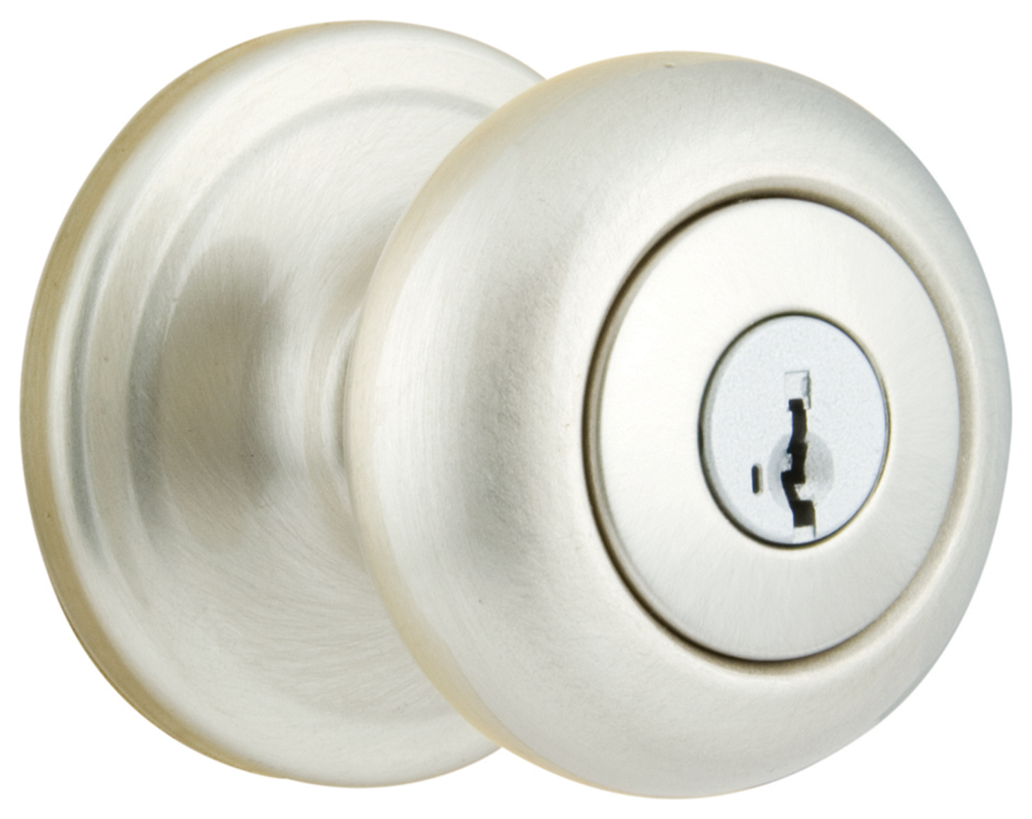 Kwikset Signature Series 97402 542 Polished Brass Smartkey Juno Entry Knob