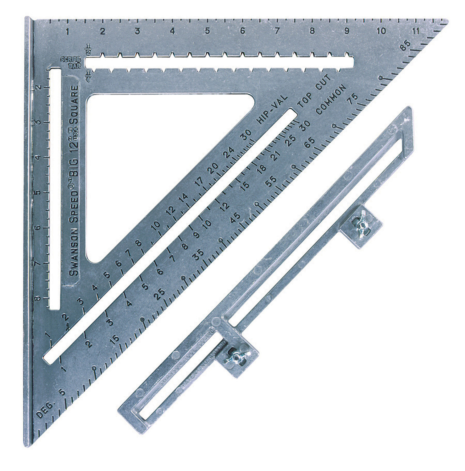 Swanson Tool S0107 12" The Big 12® Speed Square With Layout Bar